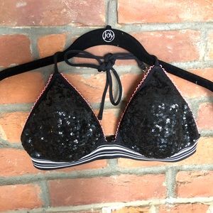 Victoria secret sequin triangle top